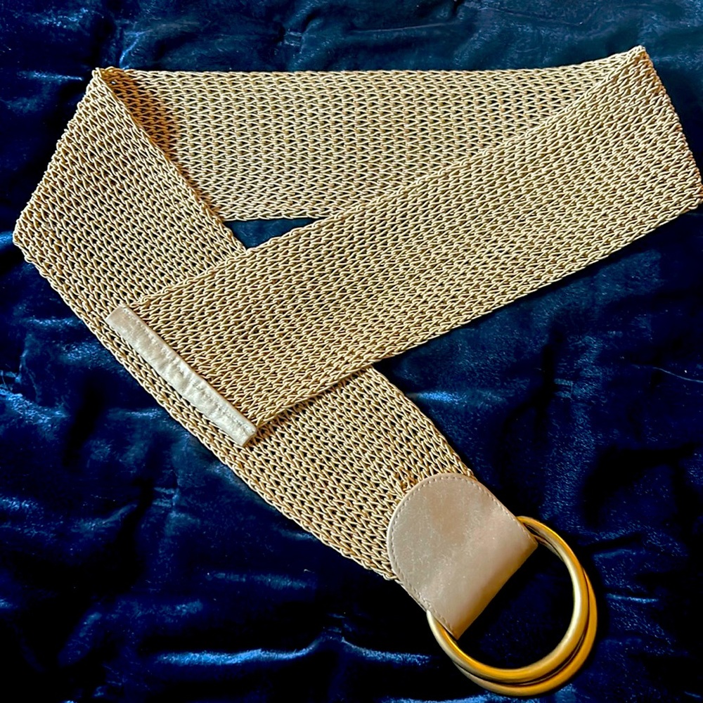 Suzi Roher Wide, Adjustable Gold Belt